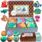 Kids Bath Bombs with Toys Inside - Gentle and Kid Safe, Gender Neutral, Bubble Bath Fizzies with Surprise Inside. Spa Bath Fizz Balls Kit. Birthday or Valentine Gift for Girls and Boys Mineral Me California