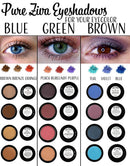 Smokey Plum Dark Purple Violet Brown Matte Opaque Pressed Powder Eye Shadow Eyeshadow Talc & Paraben Free Vegan No Animal Testing & Cruelty Free Matte Pure Ziva