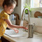 simplehuman 9 oz. Touch-Free Rechargeable Sensor Liquid Soap Pump Dispenser, Polished Stainless Steel & Lavender Moisturizing Liquid Hand Soap Refill Pouch, 34 Fl. Oz simplehuman