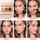 ICONIC LONDON Multi-Use Cream Blush, Bronze and Highlight Palette | Cruelty-Free, Vegan Makeup Infinity Warehouse
