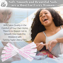 Tammy Taylor Peel 'N' Stick Zebra Professional Nail Files | Long-Lasting & Disposable 100 Grit Nail Files w/Emery Board | Replaceable Travel-Friendly Size | Handcrafted Fingernail Files (25 pcs) Tammy Taylor