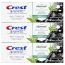 Crest Charcoal 3D White Toothpaste, Whitening Therapy, with Tea Tree Oil, Refreshing Mint flavor, 4.1 oz, Pack of 3 Crest