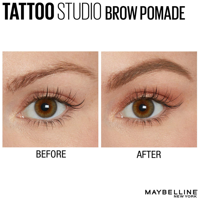 Maybelline New York Tattoostudio Brow Pomade Long Lasting, Buildable, Eyebrow Makeup, Blonde, 0.106 Oz Maybelline New York