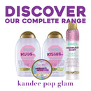 OGX Kandee Johnson Collection Hugs & Kisses Ultra Hydrating Conditioner for Color-Treated Hair, Gentle Sulfate-Free Surfactants to Soften & Moisturize Hair, Semi-Sweet Floral Scent, 13 fl. oz OGX