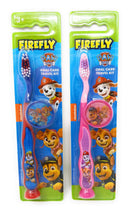 PAW Patrol Toothbrush for Kids 3+ yrs. Soft Suction Cup Pack of 2 FIREFLY