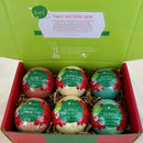 Christmas Squishy Bubble Bath Bombs for Kids with Surprise Holiday Squishy Toys Inside by Two Sisters. 6 Large 99% Natural Fizzies in Gift Box. Moisturizes Dry Skin. Releases Color, Scent, Bubbles Two Sisters