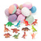 Bath Bombs for Kids with Dinosaur Toys, 12 Pack Bubble Bath Bombs with Surprise Toy Inside, Natural Essential Oil SPA Bath Fizzies Set, Kids Safe Birthday Gift Set for Boys and Girls JOYIN Store
