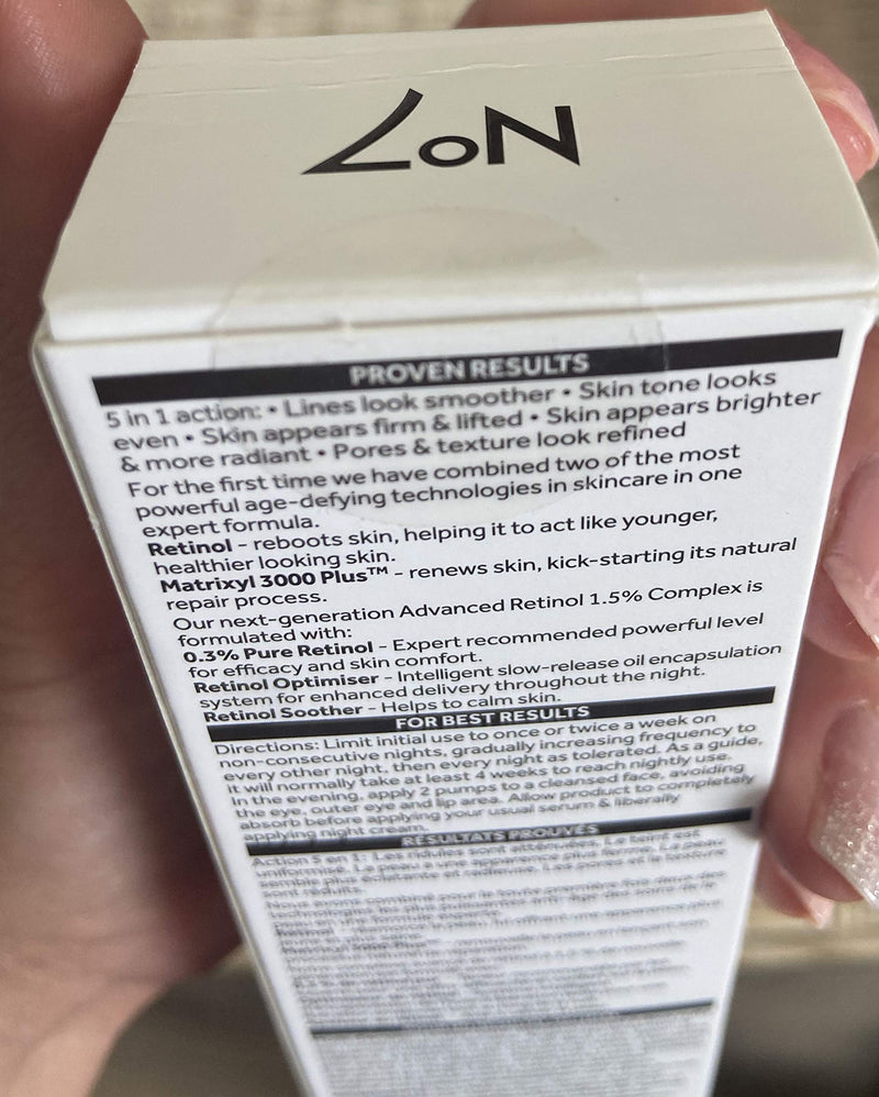 No 7 Advanced Retinol 1.5% Complex Night Concentrate Full Size 30mL No.7