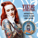 Viking Revolution Tattoo Care Balm for Before, During & Post Tattoo – Safe, Natural Tattoo Aftercare Cream – Moisturizing Lotion to Promote Skin Healing (2 Pack) Viking Revolution