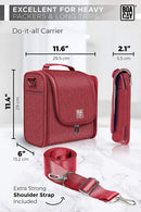 Extra Large Hanging Travel Toiletry Bag for Women and Men, Hygiene Bag, Bathroom and Shower Organizer Kit with Elastic Band Holders for Toiletries, Cosmetics, Makeup, Brushes BOACAY Store