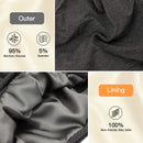 Satin Lined Hair Cover Sleep Cap - Adjustable Stay on No Fading Slouchy Skull Night Sleeping Beanie for Frizzy Natural Curly Hair Protection - Solid Dark Grey GB Selected