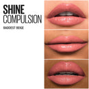 Maybelline New York Color Sensational Shine Compulsion Lipstick Makeup, Baddest Beige, 0.1 Ounce Maybelline New York