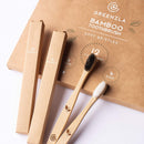 Greenzla Bamboo Toothbrushes (12 Pack) | BPA Free Soft Bristles Toothbrushes | Eco-Friendly, Natural Bamboo Toothbrush | Biodegradable, Compostable & Organic Charcoal Wooden Toothbrushes GREENZLA