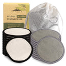 Reusable Cotton Pads For Face - 20 Pk W/Laundry Bag - Soft USA-Designed Reusable Makeup Remover Pads - Washable Bamboo Cotton Rounds - Round Cotton Facial Pad For Toner - Face Rounds For Make Up CRAFTS AND THE CITY