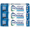 PRONAMEL Sensodyne MultiAction SLS Free Toothpaste for Sensitive Teeth to Reharden and Strengthen Enamel, Cleansing Mint, mint, 12 Ounce (Pack of 3) PRONAMEL