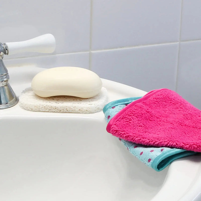 S&T INC. Always Off Reusable Makeup Remover cloths, 6” X 12”, Solid and Print, 5 Pack S&T INC. Store