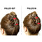 Camila Paris AD823/2 French Twist Stick Clip Pins, 2 Large Wavy Hair Pins for Girls Spiral Updo, Fashion Flexible Durable and Styling Hair Accessories for Women, Made in France with Cellulose Camila