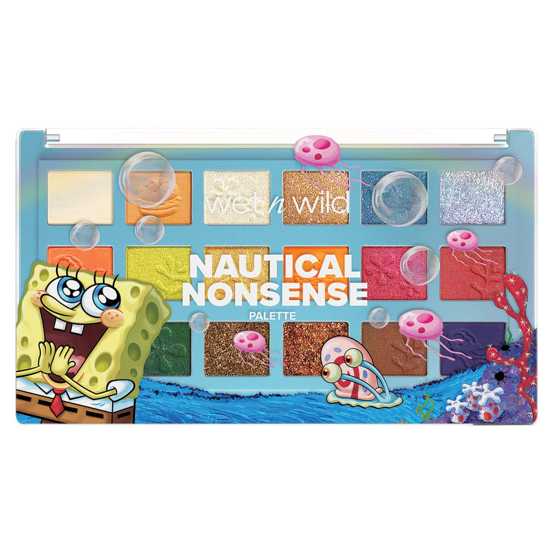 Wet n Wild Palette SpongeBob Squarepants Makeup Eyeshadow and Makeup Pigment Set 1114233, Nautical Nonsense, 0.82 Ounce Wet n Wild