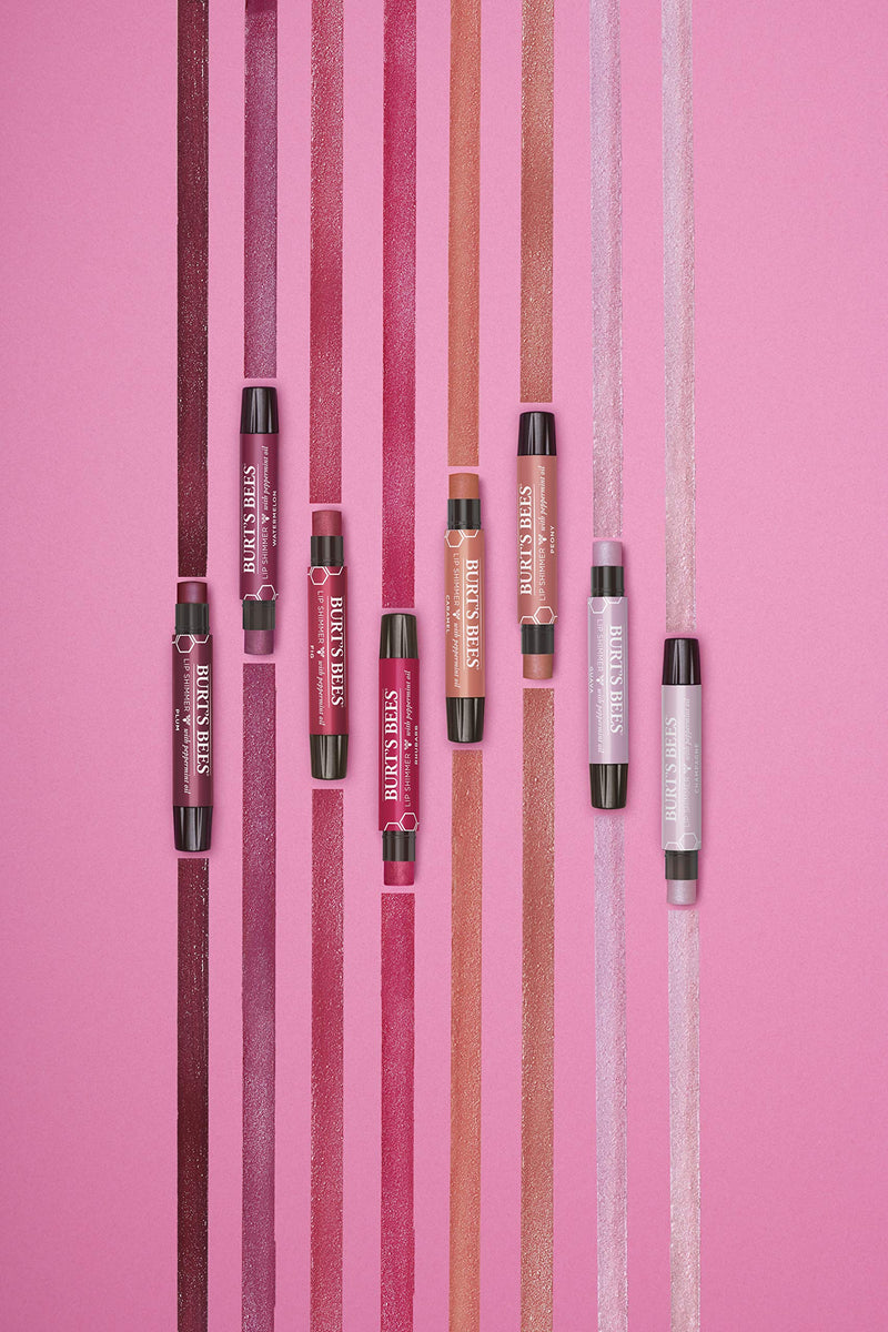 Burt's Bees 100% Natural Moisturizing Lip Shimmer, Rhubarb - 1 Tube Burt's Bees