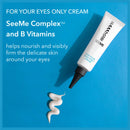 SeeMe Beauty Mature Skin Eye Cream Anti Aging Hydrating Under Eye Cream for Puffiness, Wrinkles, Dark Circles, Fine Lines, Fragrance-Free, With Niacinamide for Men & Women (.5 fl oz) SeeMe Beauty