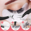 Sivote Eyelash Tweezers, 3-Pack, Hand Calibrated Straight, Curved Tips and Volume Tweezer, Stainless Steel Lash Tweezers for Eyelash Extensions, Black SIVOTE Store