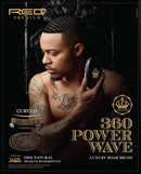 RED by KISS 360 Power Wave X Bow Wow Premium Boar Bristles 100% Natural Medium Soft (Curved Palm Brush - BORP01) Kiss Store