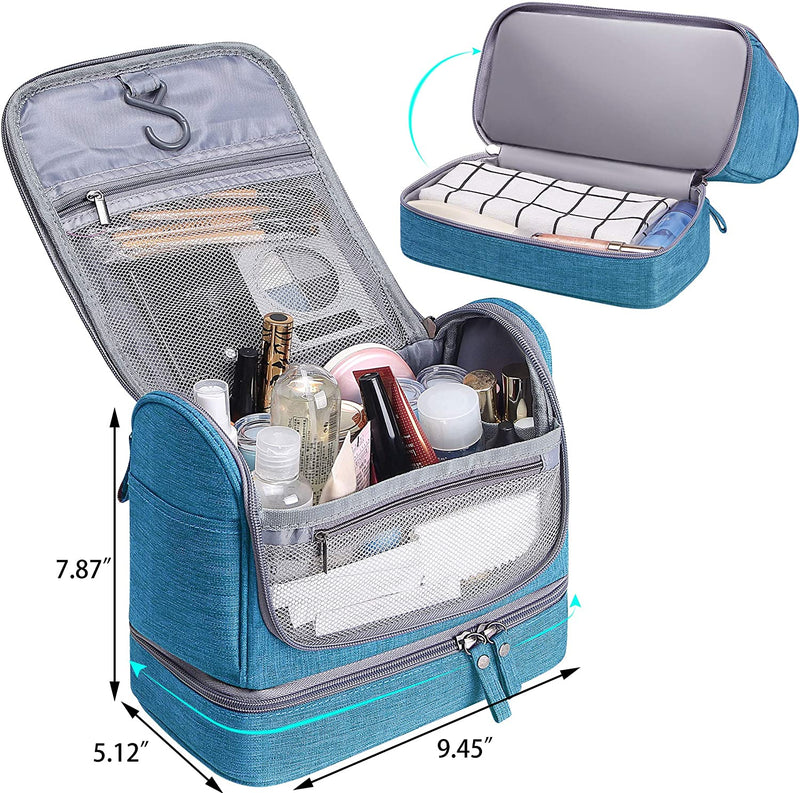 Hanging Travel Toiletry Bag Small Makeup Organizers Waterproof Cosmetic Bag Bathroom Shower Storage Bag Dop Kit for Men Women JUMENG