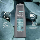 Dove Men+Care Revitalizing 2-in-1 Shampoo and Conditioner For Cleaner, Revitalized Hair Eucalyptus & Birch Plant-Based Cleansers, 90% Naturally Derived Men's Shampoo 12 oz 4 Count DOVE MEN + CARE