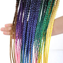 3 Tone Pre Stretched Braiding Hair, 28 Inches Ombre Yaki texture Braid Hair Extensions, 6 Bundles 100% Top Quality Kanekalon Synthetic Colorful Hair Braids (1b-30-27) DAN NING