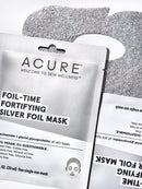 ACURE Foil-Time Fortifying Silver Mask | 100% Vegan | Traps Heat to Open Pores For Superior Serum Delivery | Niacinamide & Glacial Glycoproteins - For Rejuvenated & Refreshed Apprearance | 1 Count Acure