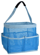 Mesh Shower Bag - Easily Carry, Organize Bathroom Toiletry Essentials While Taking a Shower. (9-Pockets | Black) Masirs