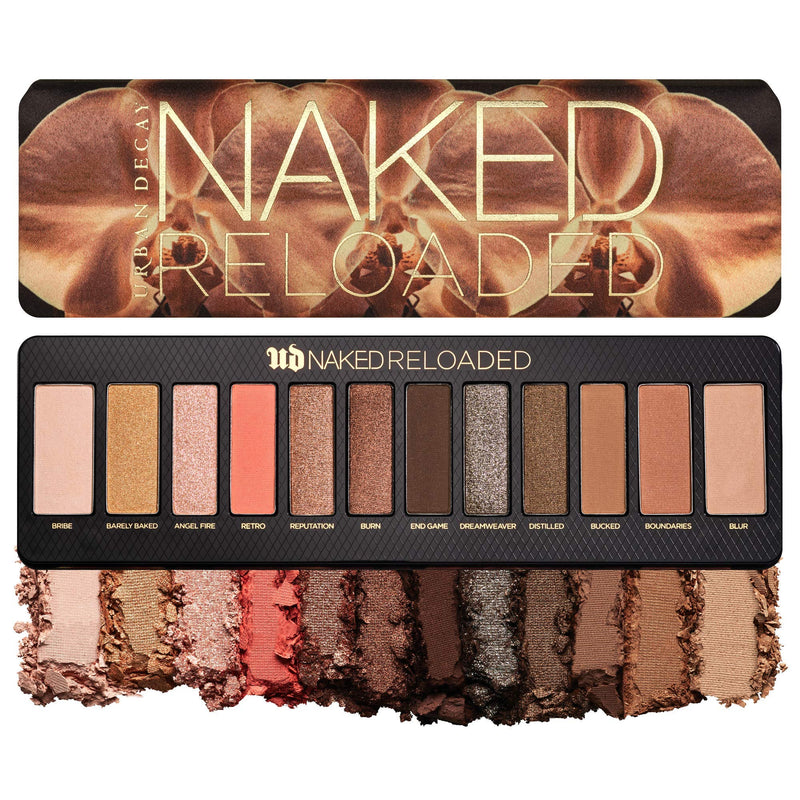 Urban Decay Naked Reloaded Eyeshadow Palette, 12 Universally Flattering Neutral Shades - Ultra-Blendable, Rich Colors with Velvety Texture - Set Includes Mirror URBAN DECAY