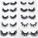 20 Styles Mink Eyelashes Pack High Volume 100% Siberian Mink Fur Lashes Cruelty-Free Face False Eyelashes Normal Look Fluffy Spike Fake Eyelashes Wholesale Lass Eyelashes