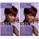 SoftSheen-Carson Dark and Lovely Fade Resist Rich Conditioning Hair Color, Permanent Hair Color, Up To 100 percent Gray Coverage, Brilliant Shine with Argan Oil and Vitamin E, Crimson, 2 Count Soft-Sheen Carson