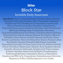 Bliss Tinted Sunscreen | Block Star Face Sunscreen | SPF 30 | 100% Mineral Sunscreen | Non-Greasy & Non-Irritating | Vegan | 1.7 fl oz Bliss