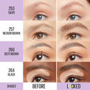 Maybelline Super Lock Brow Glue Eyebrow Gel, Lightweight and Waterproof Tinted Brow Gel For Up To 24HR Hold, Taupe, 1 Count Infinity Warehouse