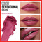Maybelline Color Sensational Lipstick, Lip Makeup, Cream Finish, Hydrating Lipstick, Nude, Pink, Red, Plum Lip Color, Blissful Berry, 0.15 oz; (Packaging May Vary) Maybelline New York