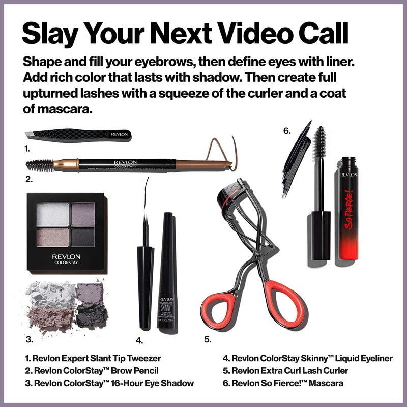 Revlon ColorStay 16 Hour Eyeshadow Quad with Dual-Ended Applicator Brush, Longwear, Intense Color Smooth Eye Makeup for Day & Night, Passionate (528), 0.16 oz REVLON Store