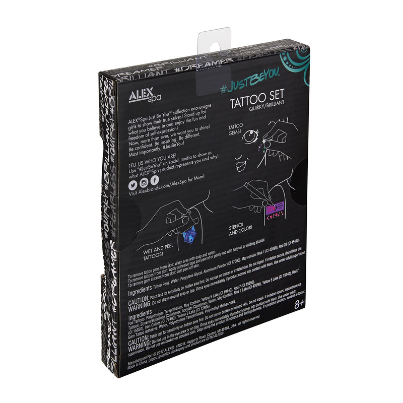 Alex Spa Just be You Tattoo Set Quirky Brilliant Girls Fashion Activity ALEX Toys