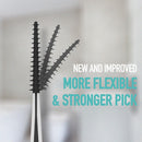 Dr. Emma Soft Rubberized Dental Picks Brush Picks, 100 Count (1 Packs, Charcoal) Dr. Emma