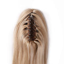 100% Remy Human Hair Ponytail Extension One Piece Claw/Jaw Clip Ponytail Hairpiece Clip In Pony Tail Extensions For Girl Lady Women Long Straight