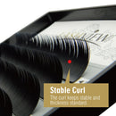 LASHVIEW 0.07 Thickness Silk Individual Lash Extensions Semi-permanent D Curl 12mm Soft Application for Professional Salon Use Pure Korean Silk lashes Volume Faux Mink Eyelash Extensions LASHVIEW