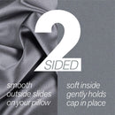 Stay On Satin Hair Wrap Tie Up Womens Head Scarf for Sleeping, Black Stay On Satin