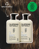 California Naturals Coconut Shampoo & Conditioner Set, Natural, Vegan, Cruelty, Silicone, Paraben, and Sulfate Free Shampoo, All Hair Types, 20 Fl Oz (Pack of 2), Classic Clean Coconut Infinity Warehouse