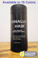 Hair Building Fibers Light Brown Hair Loss Concealer Fiber 28 Gram .99oz Refillable Bottle by Finally Hair Finally Hair