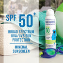 BLUE LIZARD Mineral Sunscreen Kids SPF 50+ Spray, 5 Fl Oz BLUE LIZARD