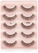 KISS Looks So Natural False Eyelashes Multipack, Lightweight & Comfortable, Natural-Looking, Tapered End Technology, Reusable, Cruelty-Free, Contact Lens Friendly, Style Shy, 5 Count KISS