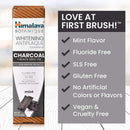 Himalaya Whitening Antiplaque Toothpaste with Charcoal + Black Seed Oil for Whiter Teeth, 4 oz Himalaya