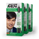 Just For Men Shampoo-In Color (Formerly Original Formula), Gray Hair Coloring for Men - Darkest Brown-Black, H-50A, Pack of 3 (Packaging May Vary) Just for Men Store