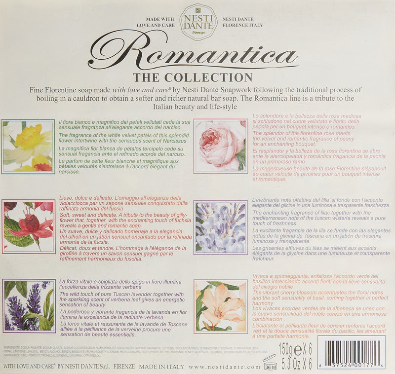 Romantica Floral 6 Soap Gift Set Nesti Dante